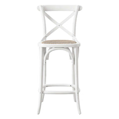 Gear White Counter Stool - 19x17.5" - Ornate Home