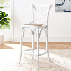 Gear White Counter Stool - 19x17.5" - Ornate Home
