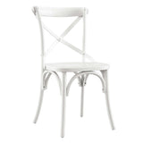 Gear White Dining Side Chair - 21x19.5" - Ornate Home