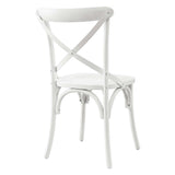 Gear White Dining Side Chair - 21x19.5" - Ornate Home