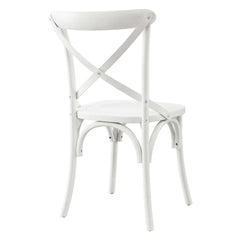 Gear White Dining Side Chair - 21x19.5" - Ornate Home
