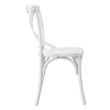 Gear White Dining Side Chair - 21x19.5" - Ornate Home