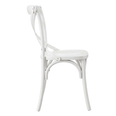 Gear White Dining Side Chair - 21x19.5" - Ornate Home