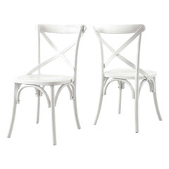 Gear White Dining Side Chair - 21x19.5" - Ornate Home