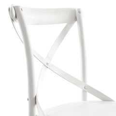 Gear White Dining Side Chair - 21x19.5" - Ornate Home