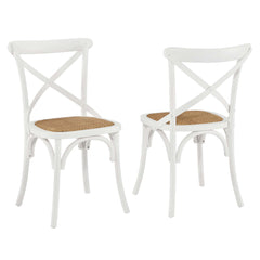 Gear White Dining Side Chair (Set of 2) - Ornate Home