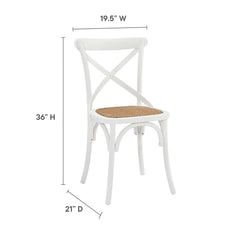 Gear White Dining Side Chair (Set of 2) - Ornate Home