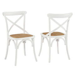 Gear White Dining Side Chair (Set of 2) - Ornate Home