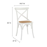 Gear White Dining Side Chair (Set of 4) - Ornate Home
