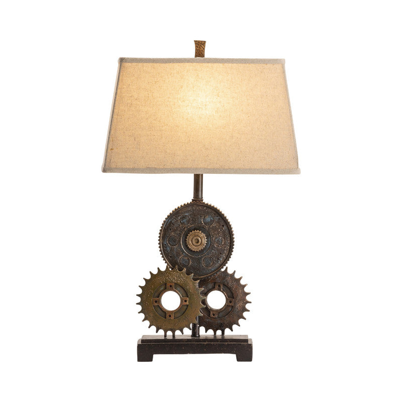 Gears Brown Table Lamp - Ornate Home