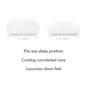 Gel Convolution White King High Loft Pillow - Ornate Home
