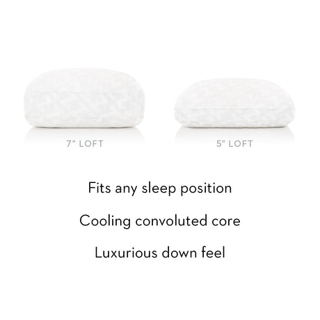 Gel Convolution White King High Loft Pillow - Ornate Home