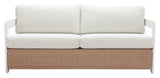 Gelo White & Brown Sofa