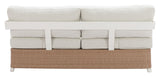 Gelo White & Brown Sofa