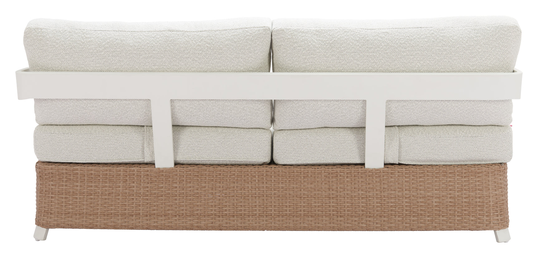 Gelo White & Brown Sofa