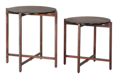 Gema Bronze Coffee Table Set (2-Piece) - Ornate Home