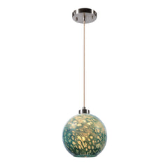 Gemblue Blue/Nickel 1 Light Mini Pendant - Ornate Home
