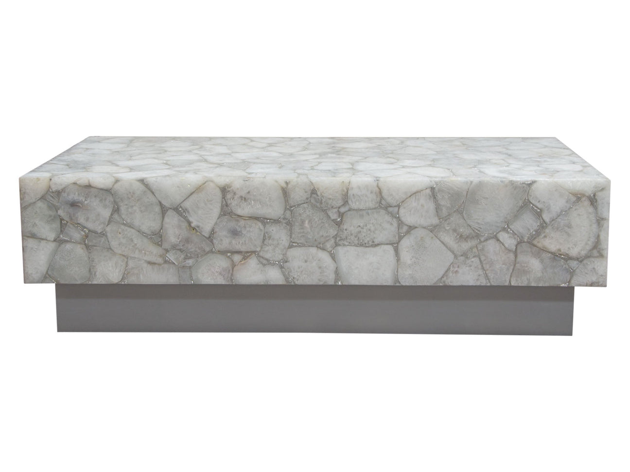 Gemini White Coffee Table - Ornate Home