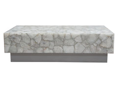 Gemini White Coffee Table - Ornate Home
