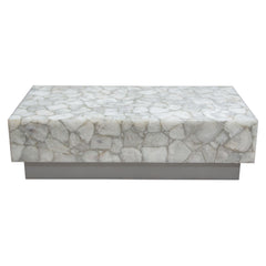 Gemini White Coffee Table - Ornate Home