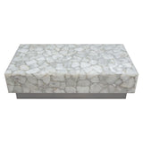 Gemini White Coffee Table - Ornate Home