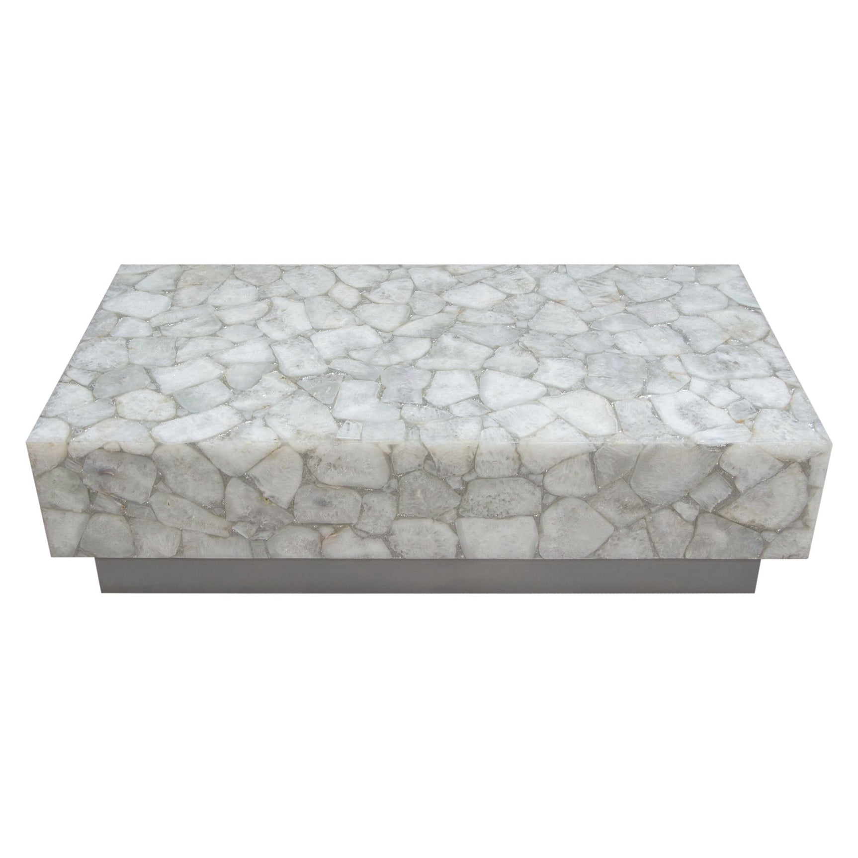 Gemini White Coffee Table - Ornate Home