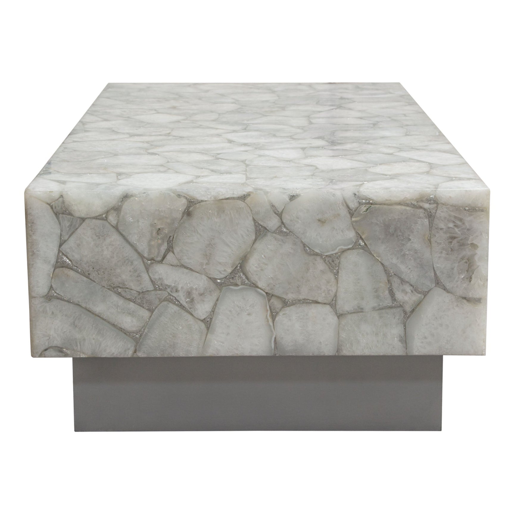 Gemini White Coffee Table - Ornate Home