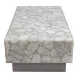 Gemini White Coffee Table - Ornate Home
