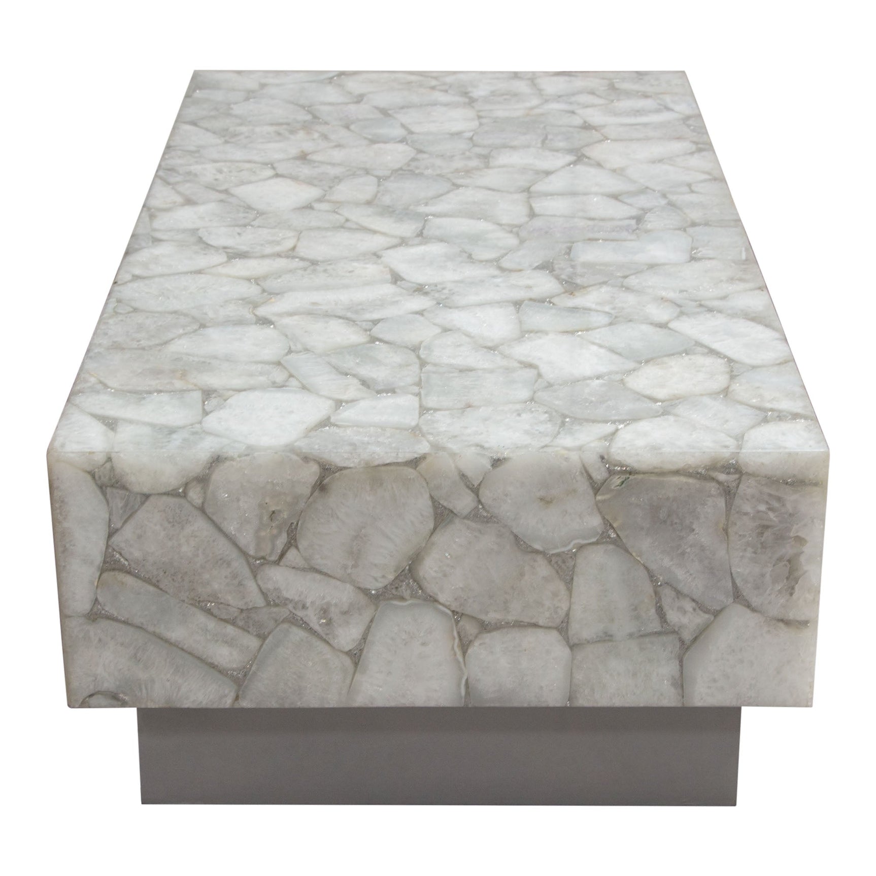 Gemini White Coffee Table - Ornate Home