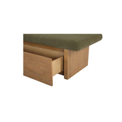 Gemma Dark Green Storage Bench - Ornate Home