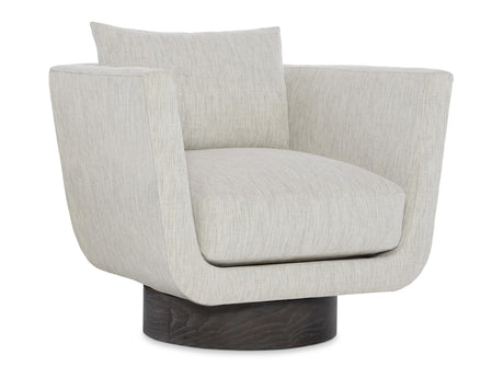 Gemma Portobello/Grey Fabric Swivel Chair - Ornate Home