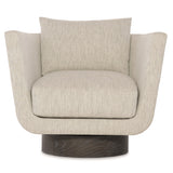 Gemma Portobello/Grey Fabric Swivel Chair - Ornate Home
