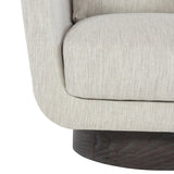 Gemma Portobello/Grey Fabric Swivel Chair - Ornate Home