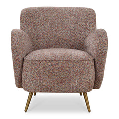Gemstone Red Confetti Toned Accent Chair - Ornate Home