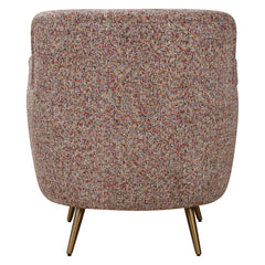 Gemstone Red Confetti Toned Accent Chair - Ornate Home