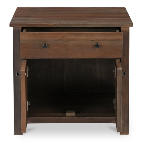 Gene Dark Brown Charging Nightstand - Ornate Home