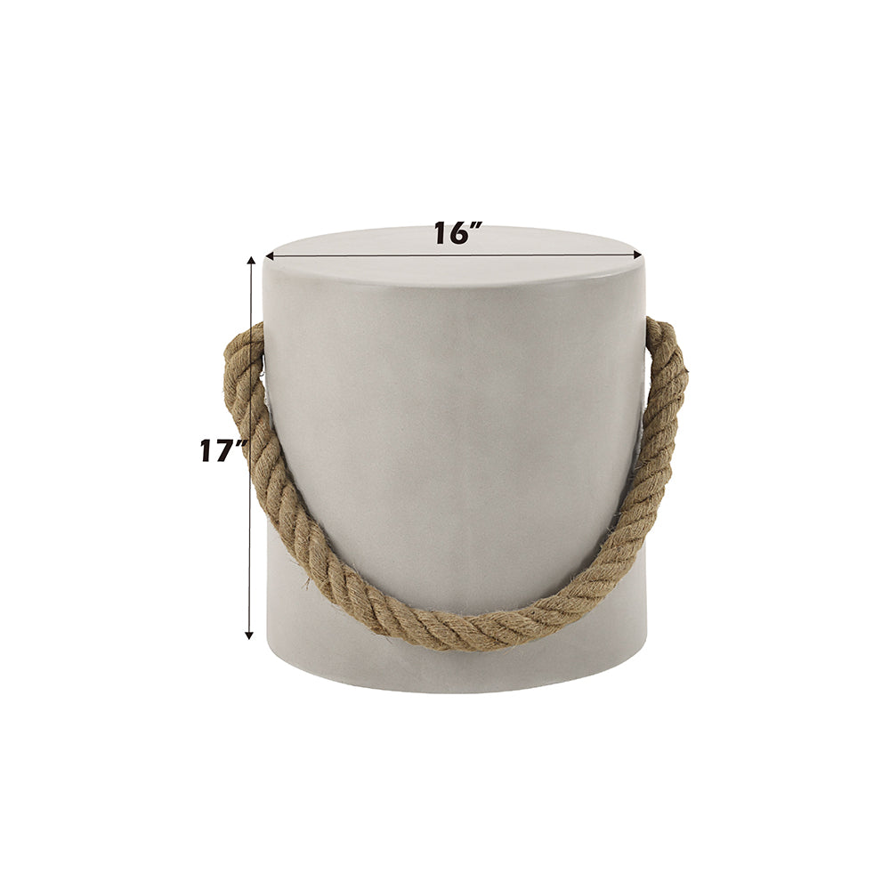 Gene Natural Gray Accent Table - Ornate Home