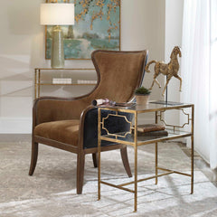 Genell Gold Side Table - Ornate Home