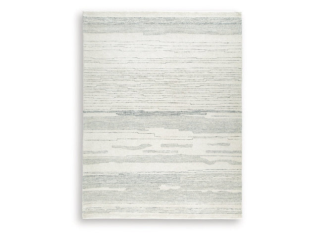 Genemost Ivory/Blue Large Rug (Online Special Price) - Ornate Home