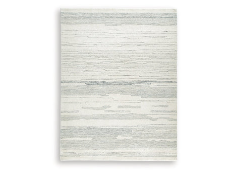 Genemost Ivory/Blue Large Rug - Ornate Home