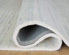 Genemost Ivory/Blue Large Rug - Ornate Home
