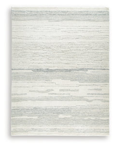 Genemost Ivory/Blue Large Rug - Ornate Home