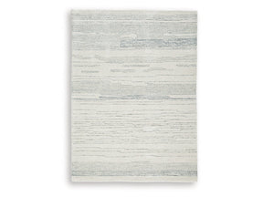 Genemost Ivory/Blue Medium Rug (Online Special Price) - Ornate Home