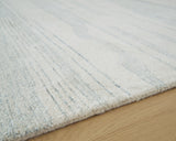 Genemost Ivory/Blue Medium Rug - Ornate Home