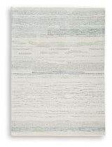 Genemost Ivory/Blue Medium Rug - Ornate Home