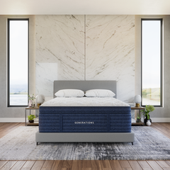 Generations 2.0 Tradition 2.0 Luxe Blue King 15.5" Plush Mattress - Ornate Home