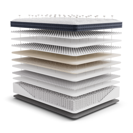 Generations 2.0 Tradition 2.0 Luxe Blue California King 15.5" Plush Mattress - Ornate Home