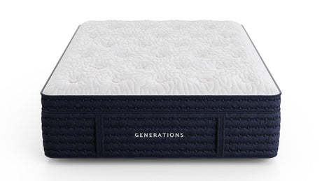Generations Legacy 2.0 Luxe Blue/White 17" Medium King Mattress - Ornate Home