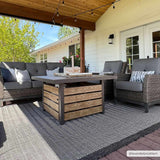 Genet Gray Outdoor Area Rug - Clearance - Ornate Home