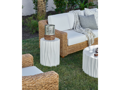 Geneva Abaco White End Table - Ornate Home